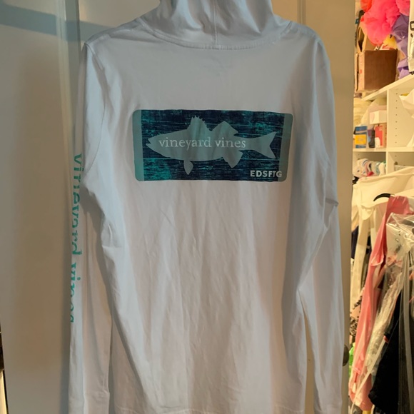 VINEYARD VINES HOODED LONG SLEEVE TEE || MEDIUM - Picture 3 of 8